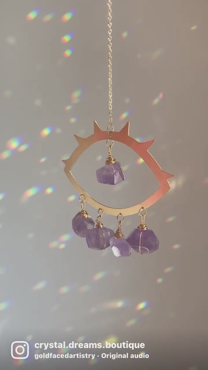 Evil Eye Crystal hangs