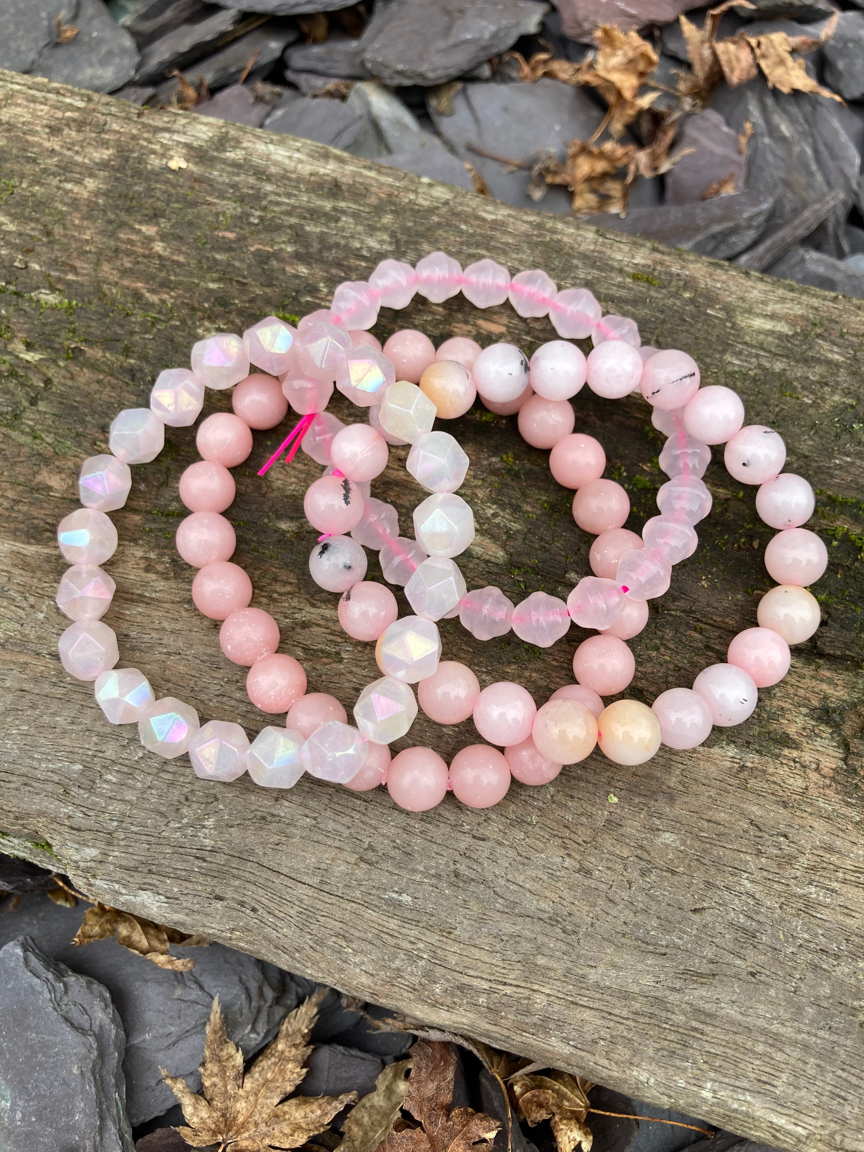 Rose quartz 💖 Pink Opal 💖 Blossom Tourmaline 💖 Bracelets