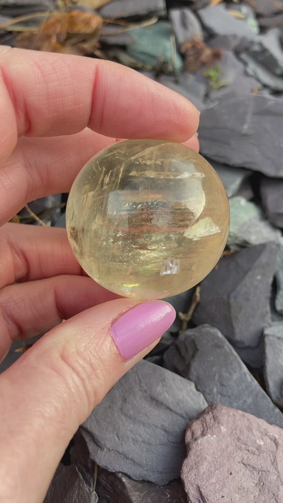 Stunning Honey Calcite spheres 💛✨