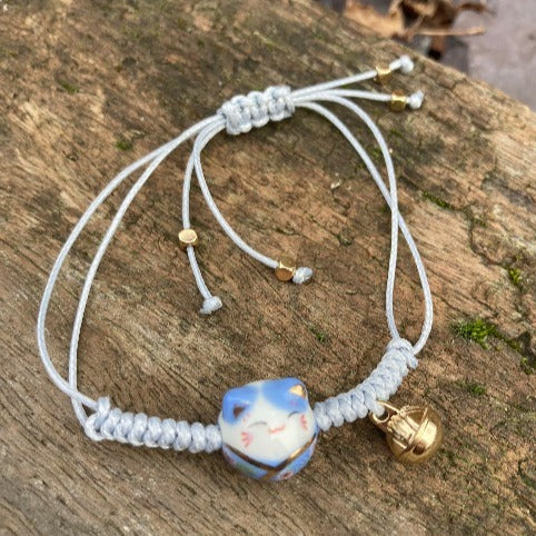 Aquamarine 💙 Blue Chalcedony 💙 Blue lace 💙 Blue Lucky cat 💙 bracelets