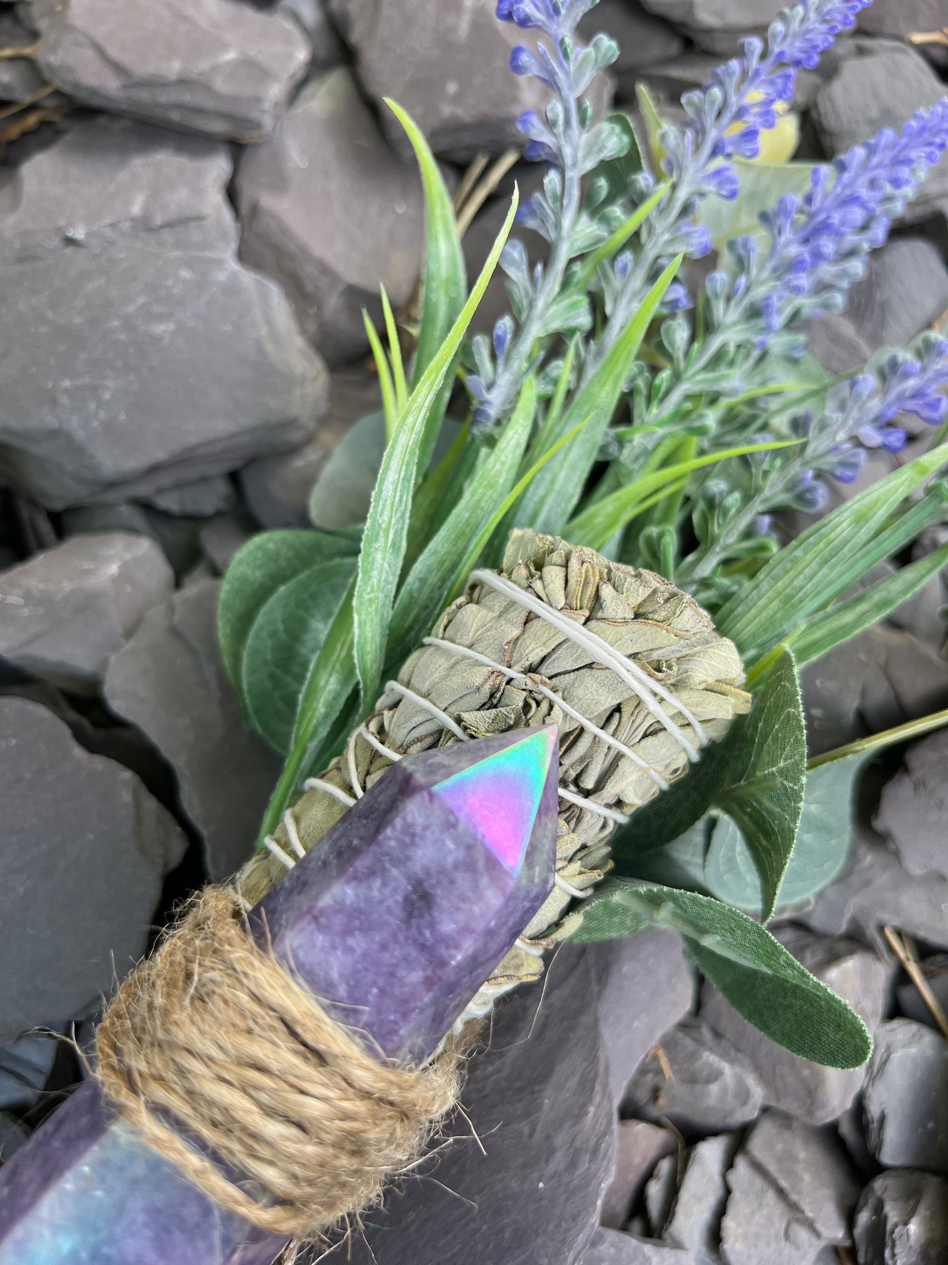 Aura Lepidolite & Sage Boutique