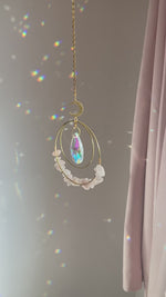 Load and play video in Gallery viewer, Stunning crystal double hoop Sun catchers
