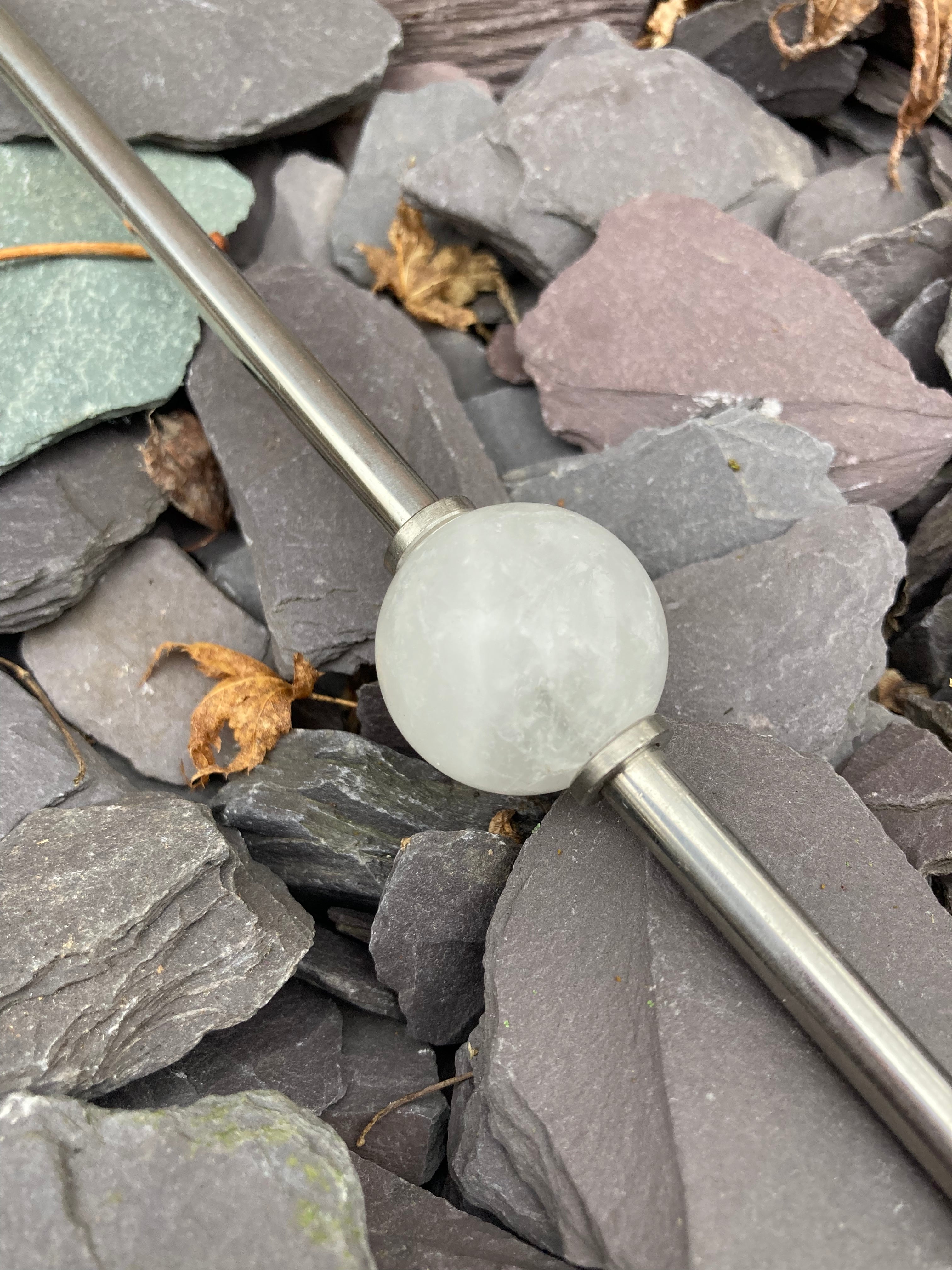 Rose quartz & Clear quartz straws