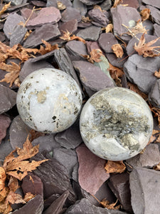 Stunning Pyrite & Calcite Spheres