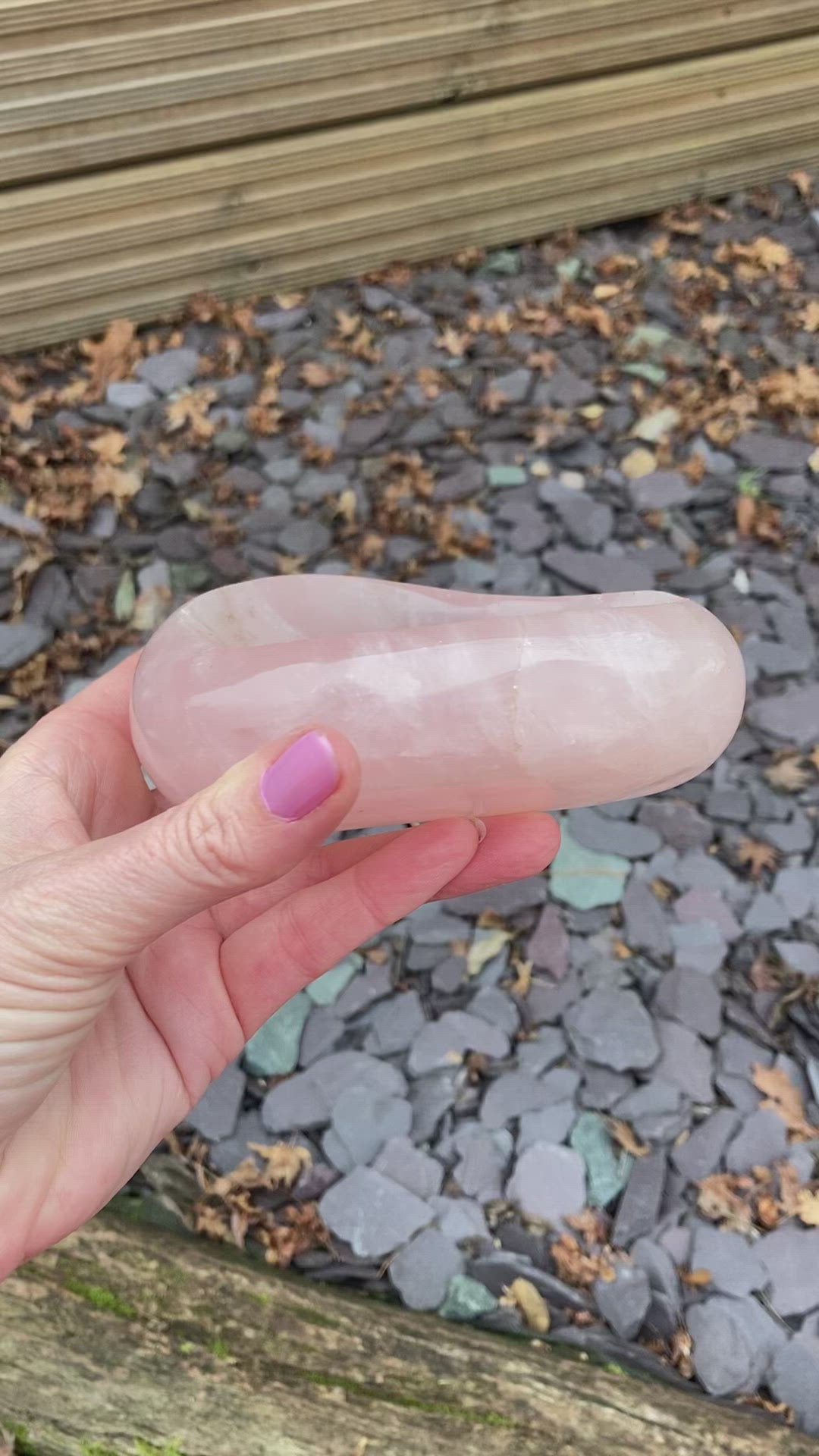 Super cute smaller chunky Rose Quartz bowl 💖