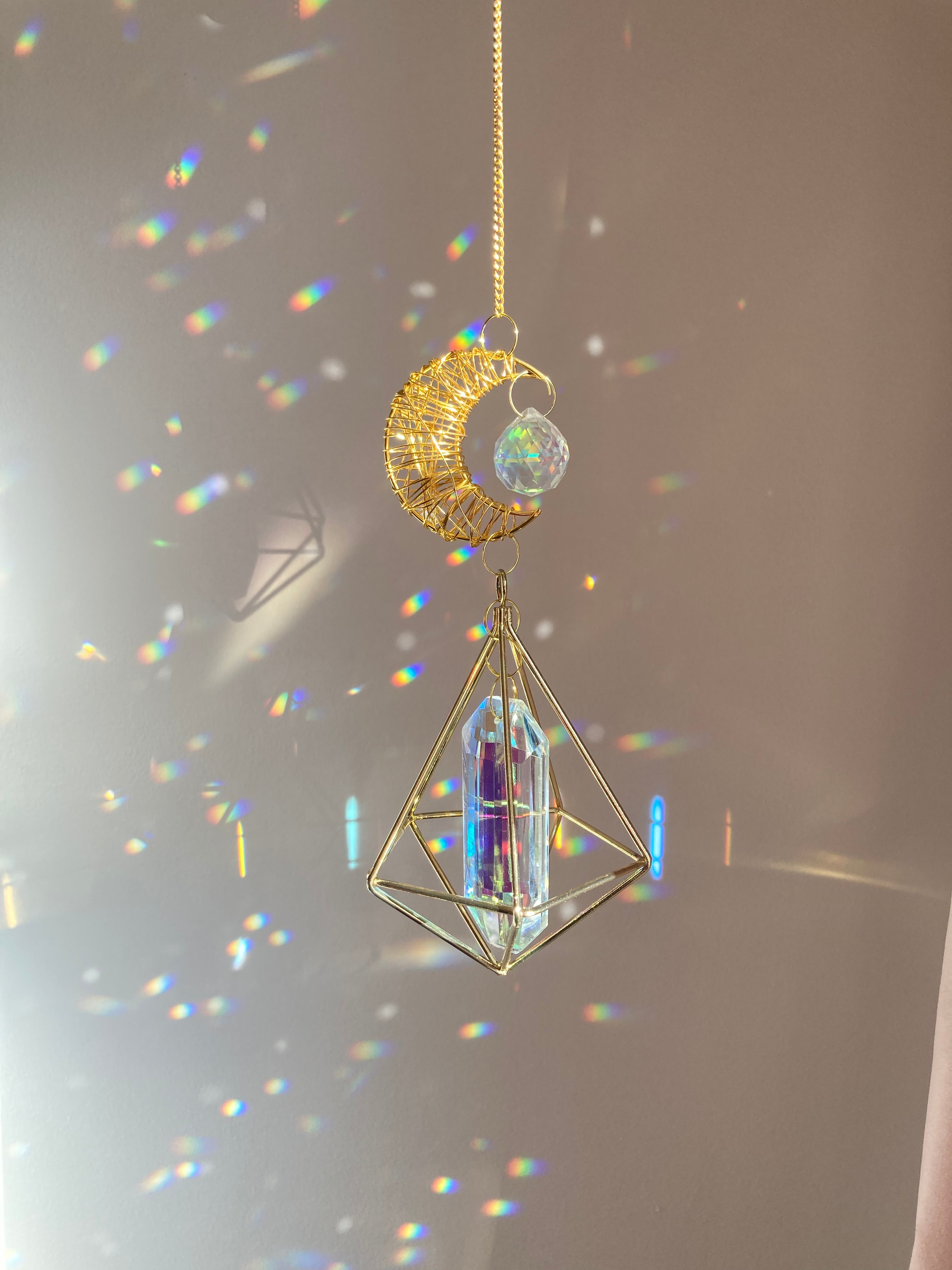 Beautiful Sun catcher with moon detail 🌙