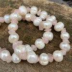 Load image into Gallery viewer, Amethyst &amp; Pearl 💜 Rose Quartz &amp; Pearl💖 bracelets
