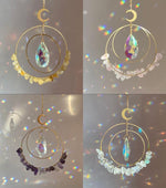 Load image into Gallery viewer, Stunning crystal double hoop Sun catchers
