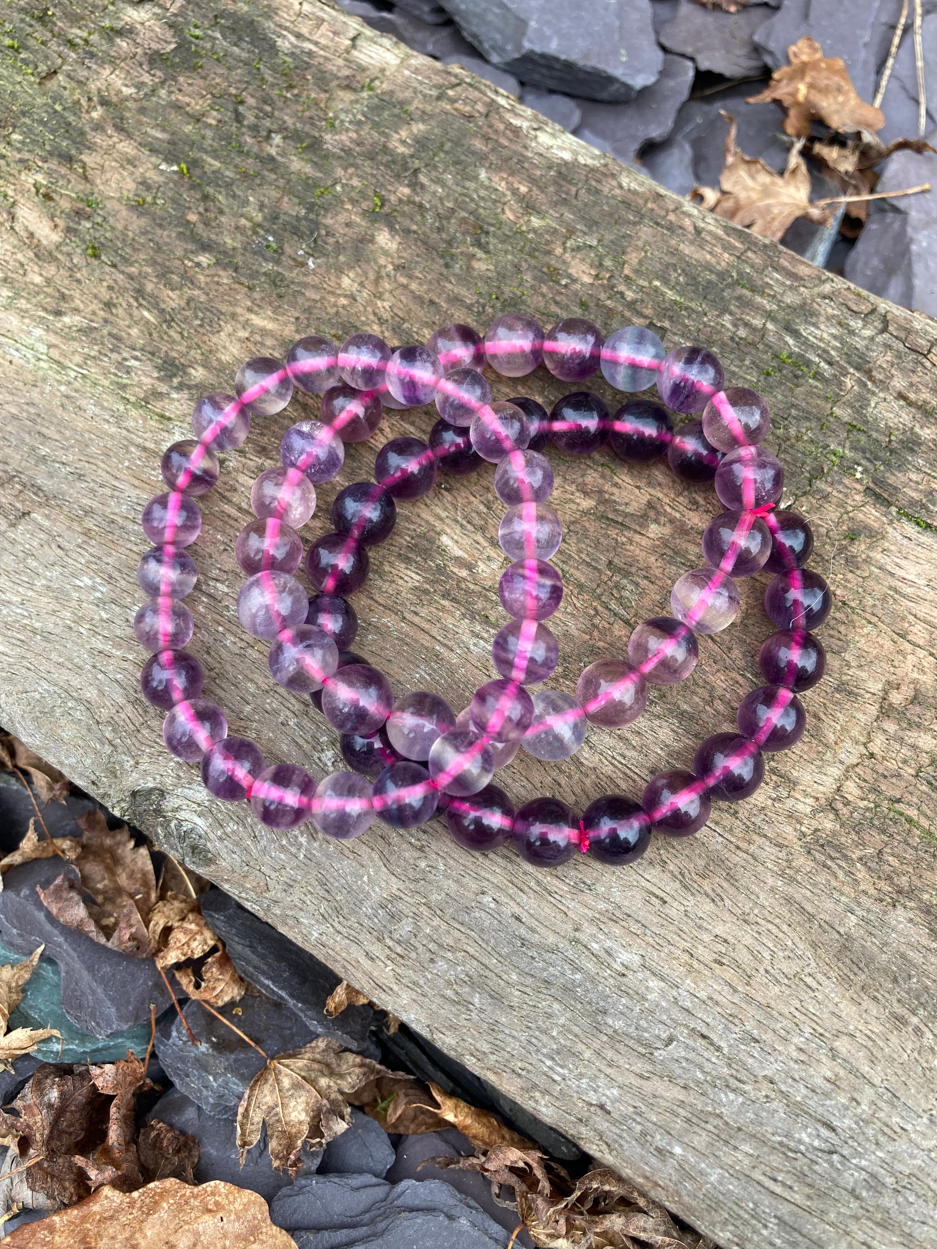 Faceted Amethyst 💜 Kunzite 💜 Lepidolite 💜 Purple Flourite 💜 bracelets