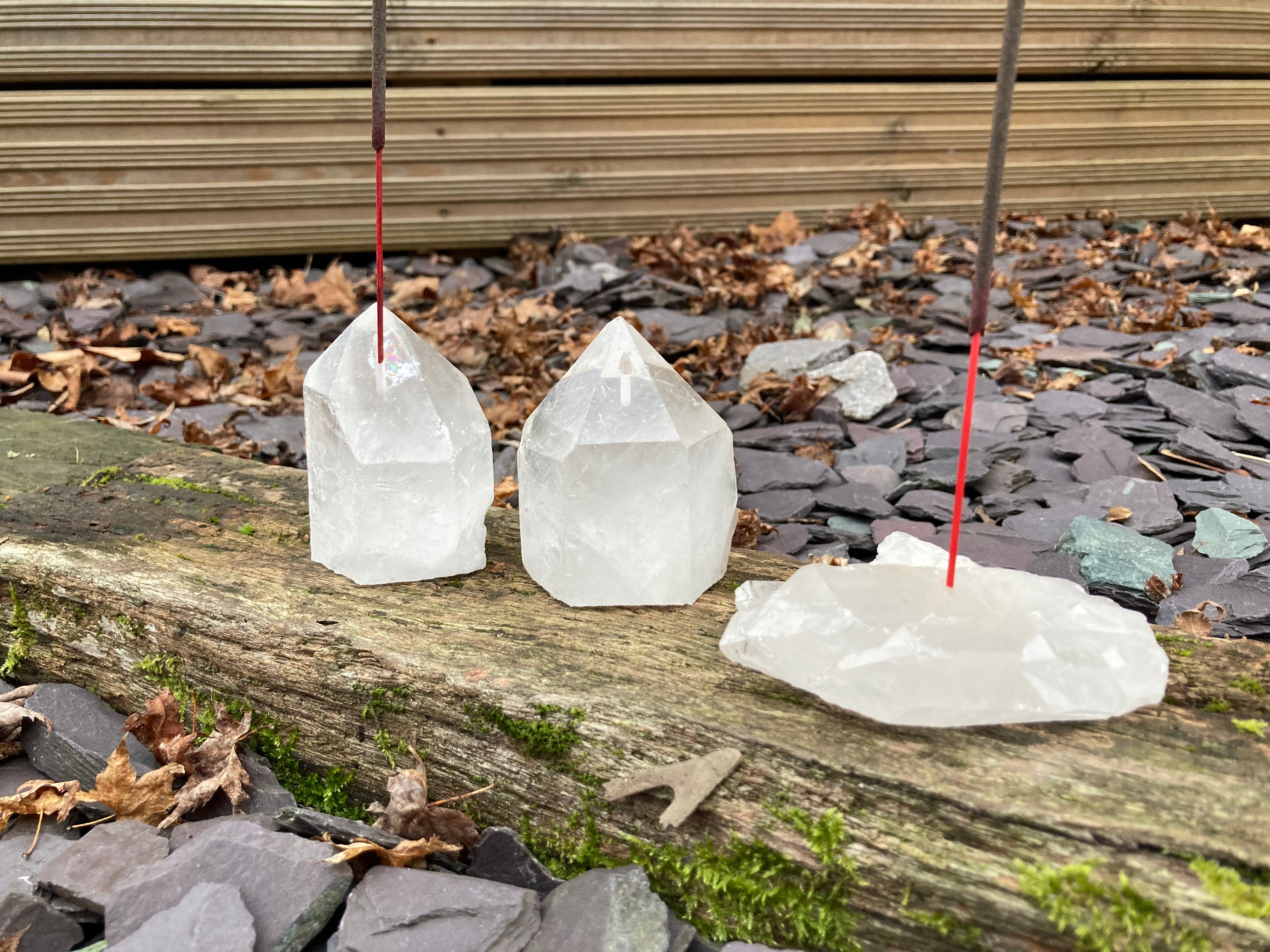 Clear Quartz Incense holders 🤍✨