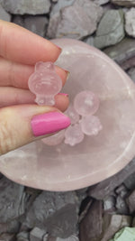 Load and play video in Gallery viewer, Mini Rose Quartz Miffy &amp; spheres 💖
