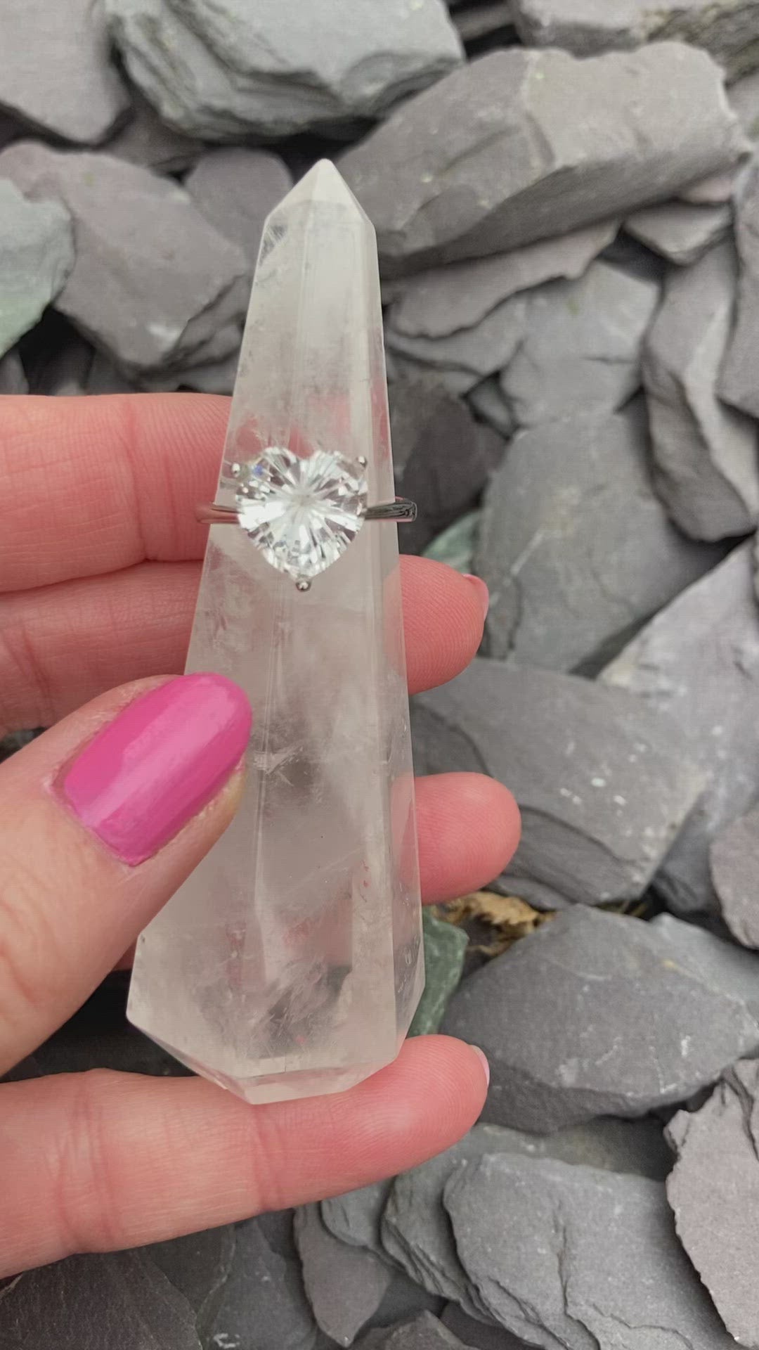 Stunning Classic Clear Quartz rings 🤍