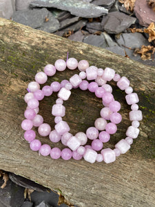 Faceted Amethyst 💜 Kunzite 💜 Lepidolite 💜 Purple Flourite 💜 bracelets