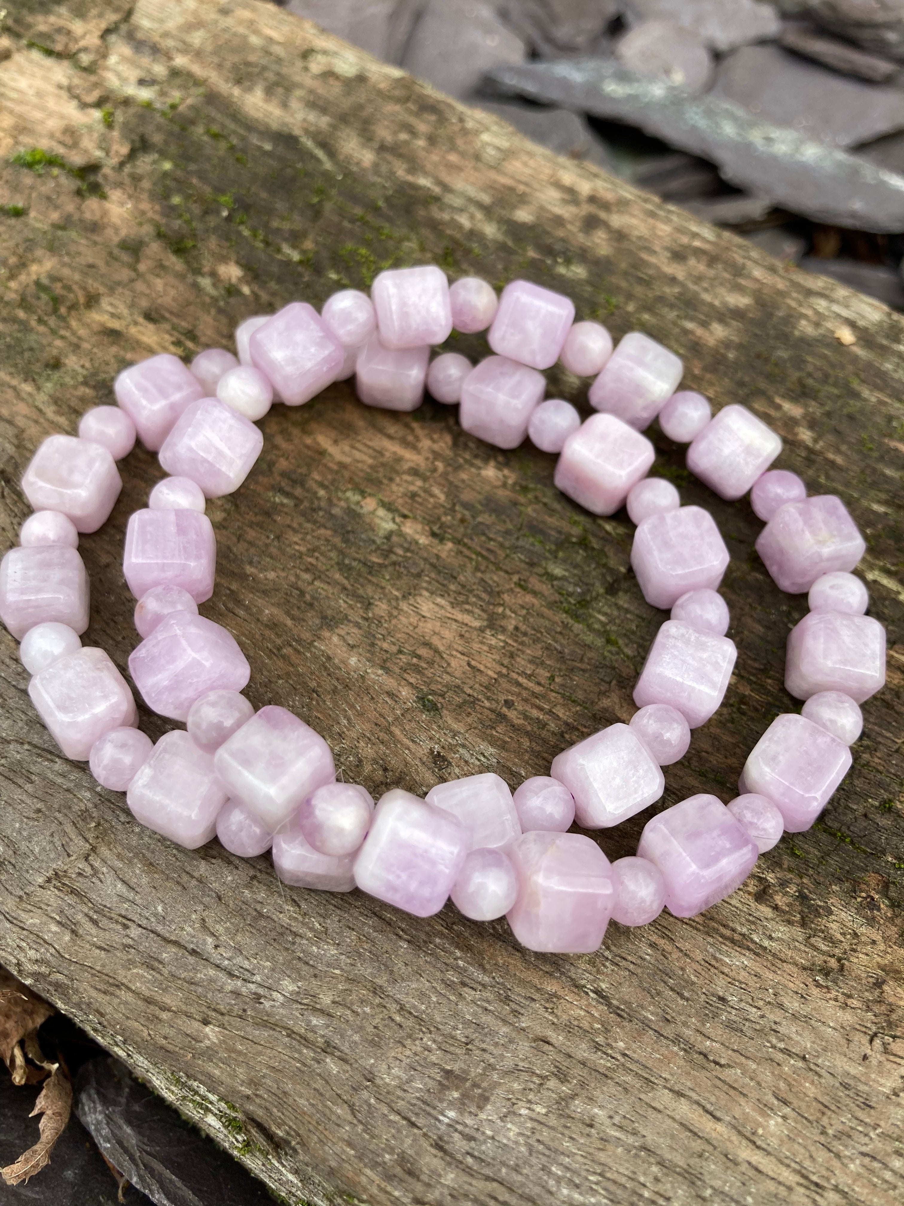 Faceted Amethyst 💜 Kunzite 💜 Lepidolite 💜 Purple Flourite 💜 bracelets