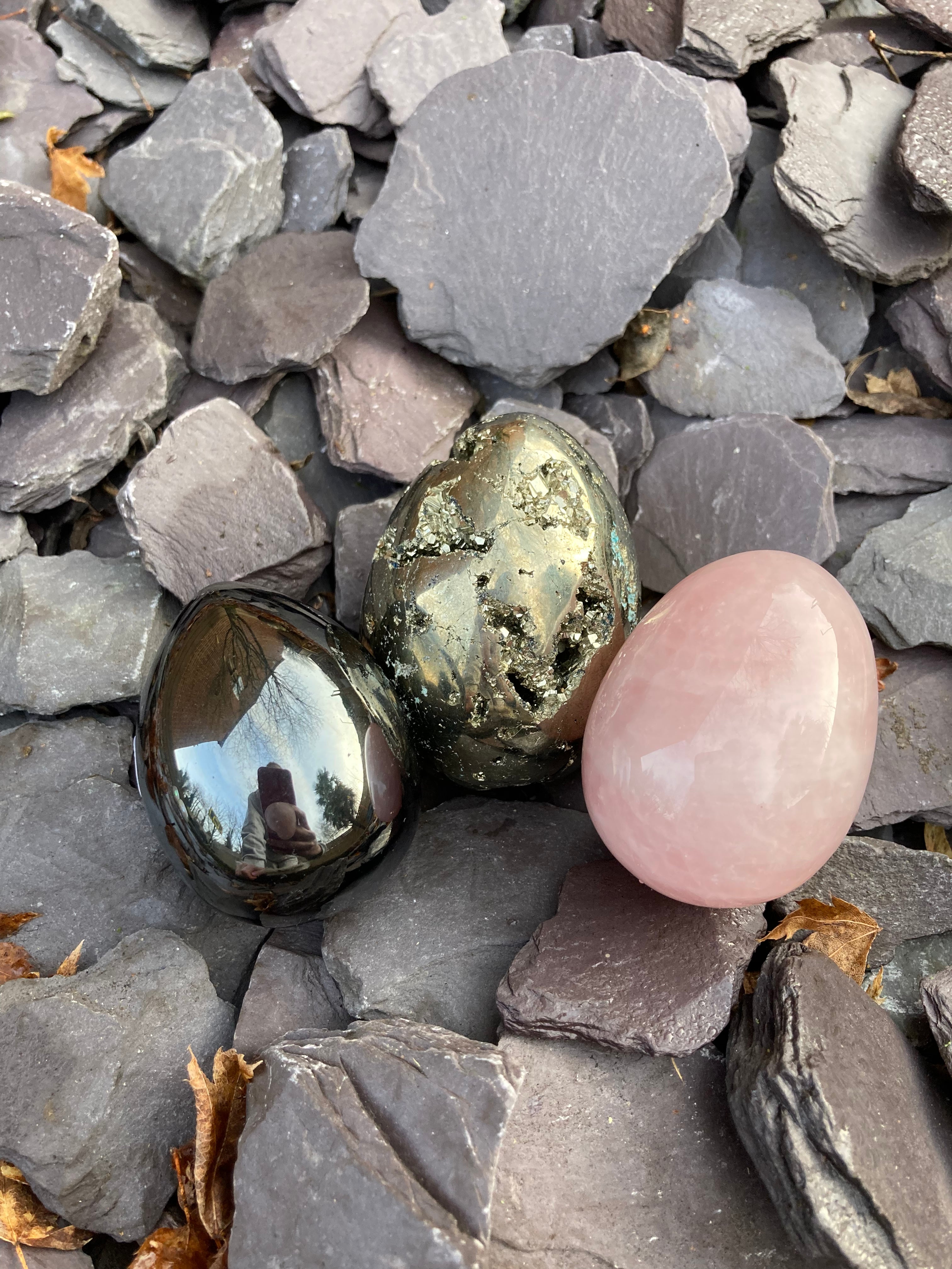 A beautiful collection of crystals Eggs