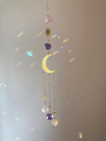 Load image into Gallery viewer, Amethyst Citrine &amp; Clear Quartz Sun Catcher
