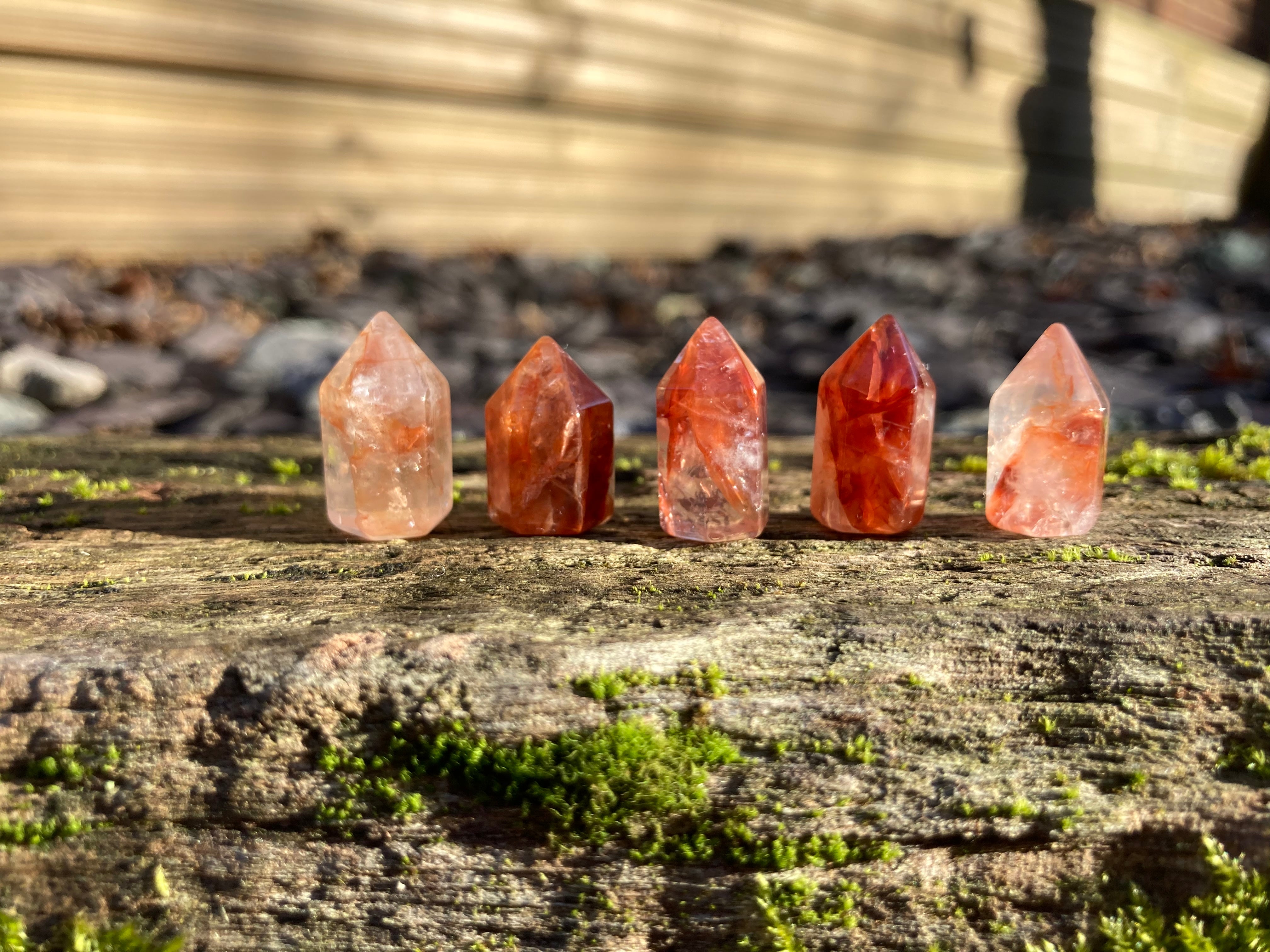 Mini Fire Quartz points