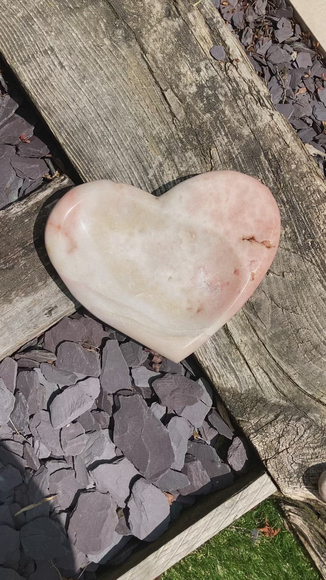 Huge Pink Amethyst  druzy heart bowl 💖✨