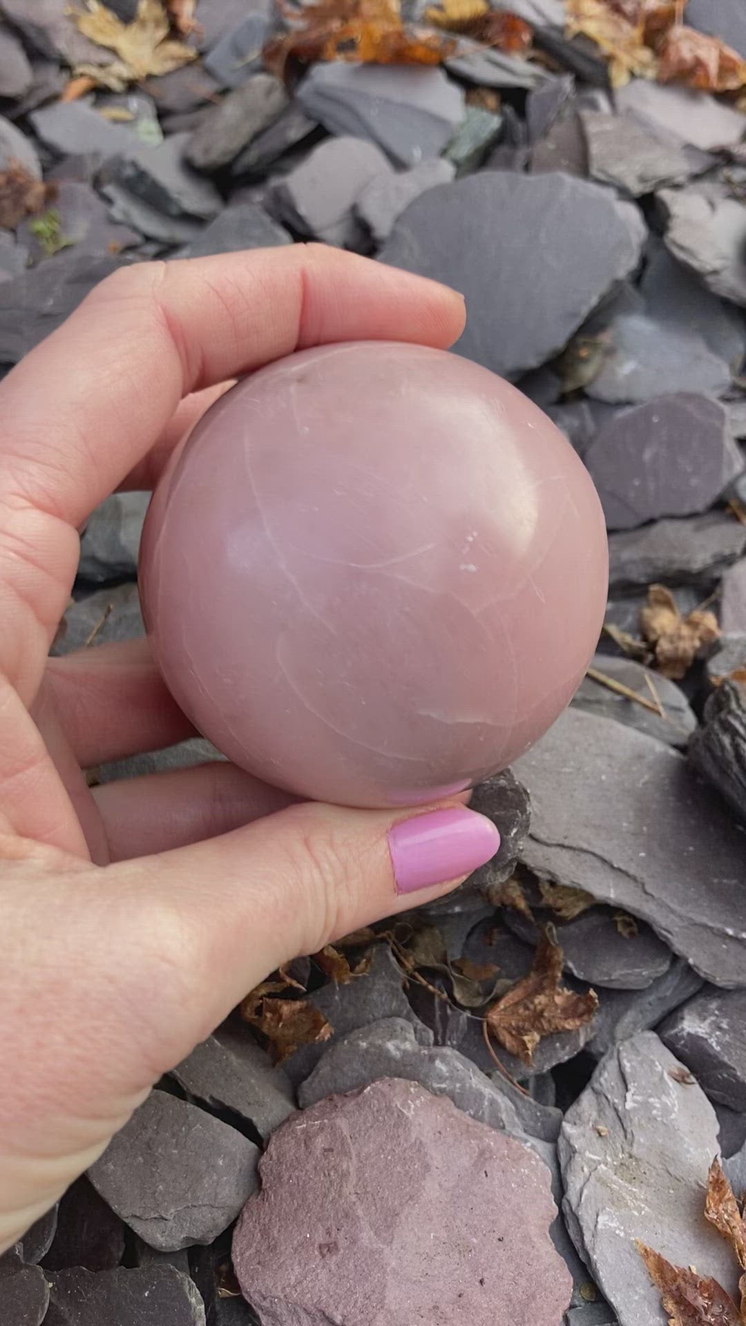 Perfect Large Pink Opal sphere