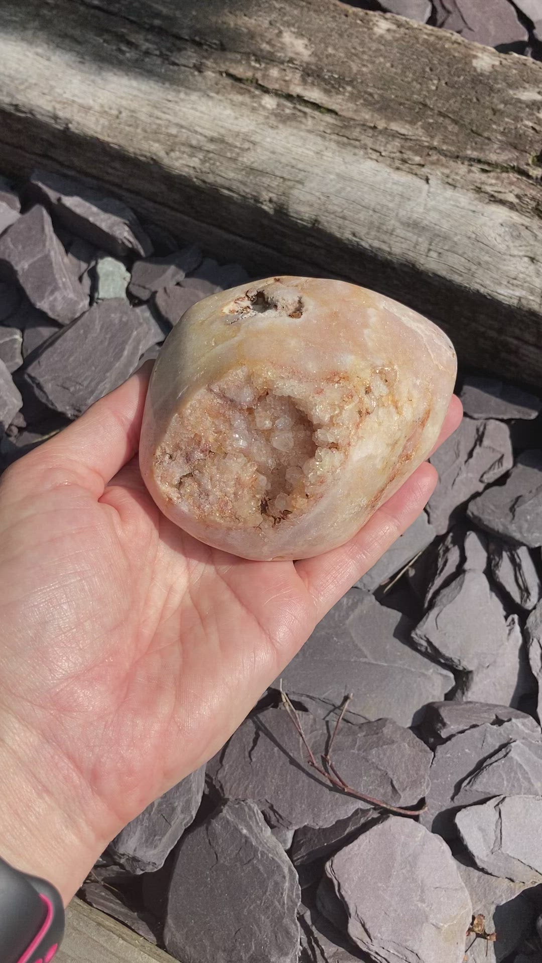 Stunning druzy Pink Amethyst free forms