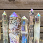 Load image into Gallery viewer, Aura Citrine, Flower Agate and Crazy Lace tower collection
