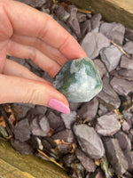 Load image into Gallery viewer, Stunning druzy Moss agate free forms 💚💚🤍🤍✨✨✨✨
