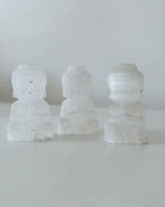 Load image into Gallery viewer, Selenite praying Buddhas
