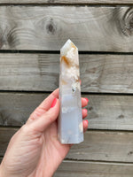 Load image into Gallery viewer, Blossom Flower agate towers 💖
