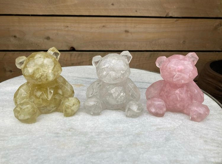 Crystal chip resin Teddy Bears