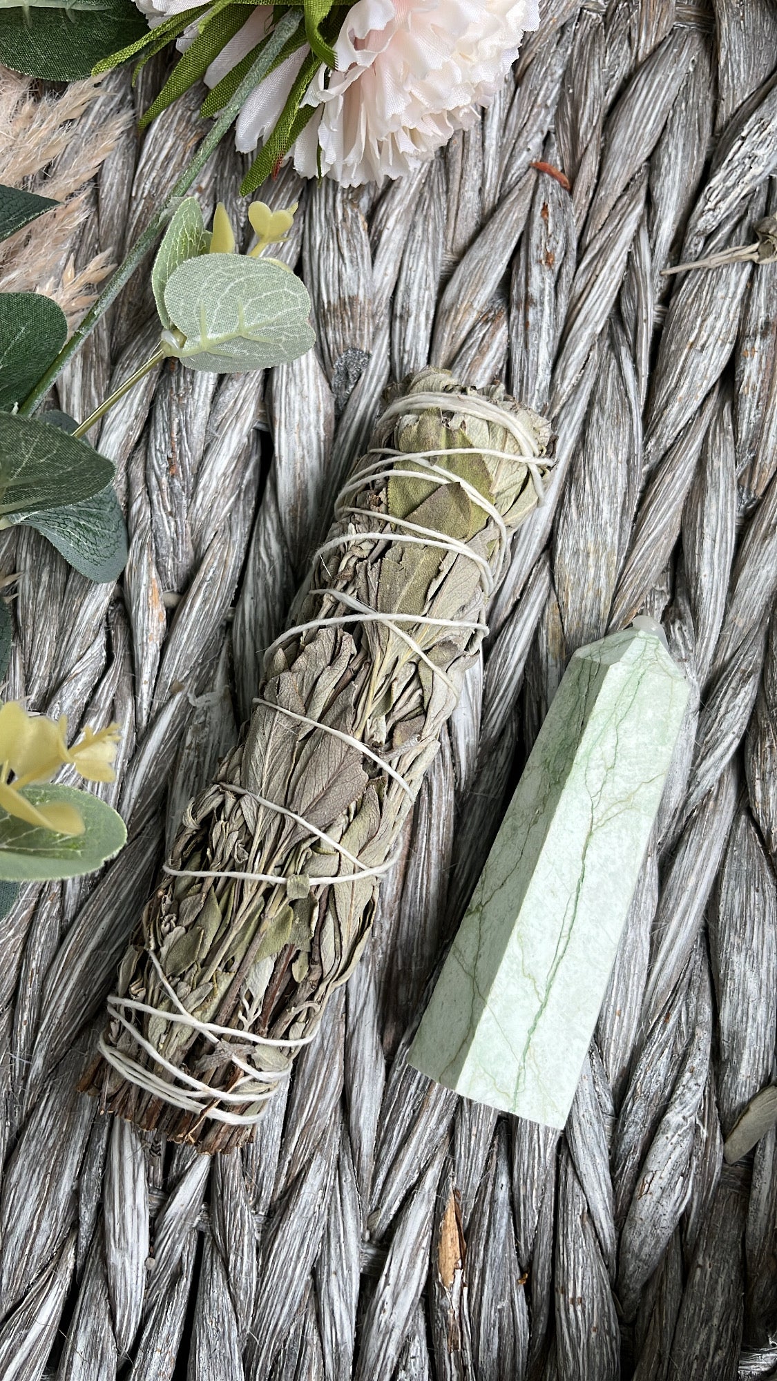 Green Moonstone & Sage Bouquet