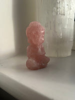 Load image into Gallery viewer, Stunning Rose Quartz praying Buddha carvings
