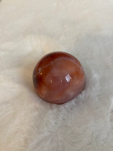 Rare stunning Carnelian Flower agate spheres 🧡