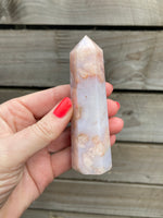 Load image into Gallery viewer, Rare Carnelian Flower agate towers 🧡
