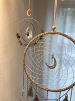 Load image into Gallery viewer, Clear quartz Dream Catcher
