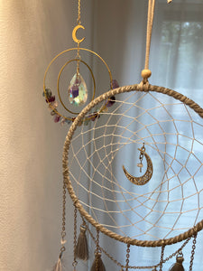 Clear quartz Dream Catcher