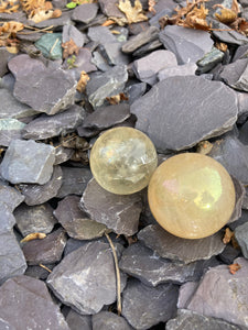 Stunning Honey Calcite spheres 💛✨