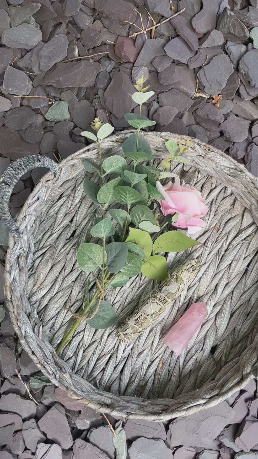 Rose Quartz & Sage Bouquet