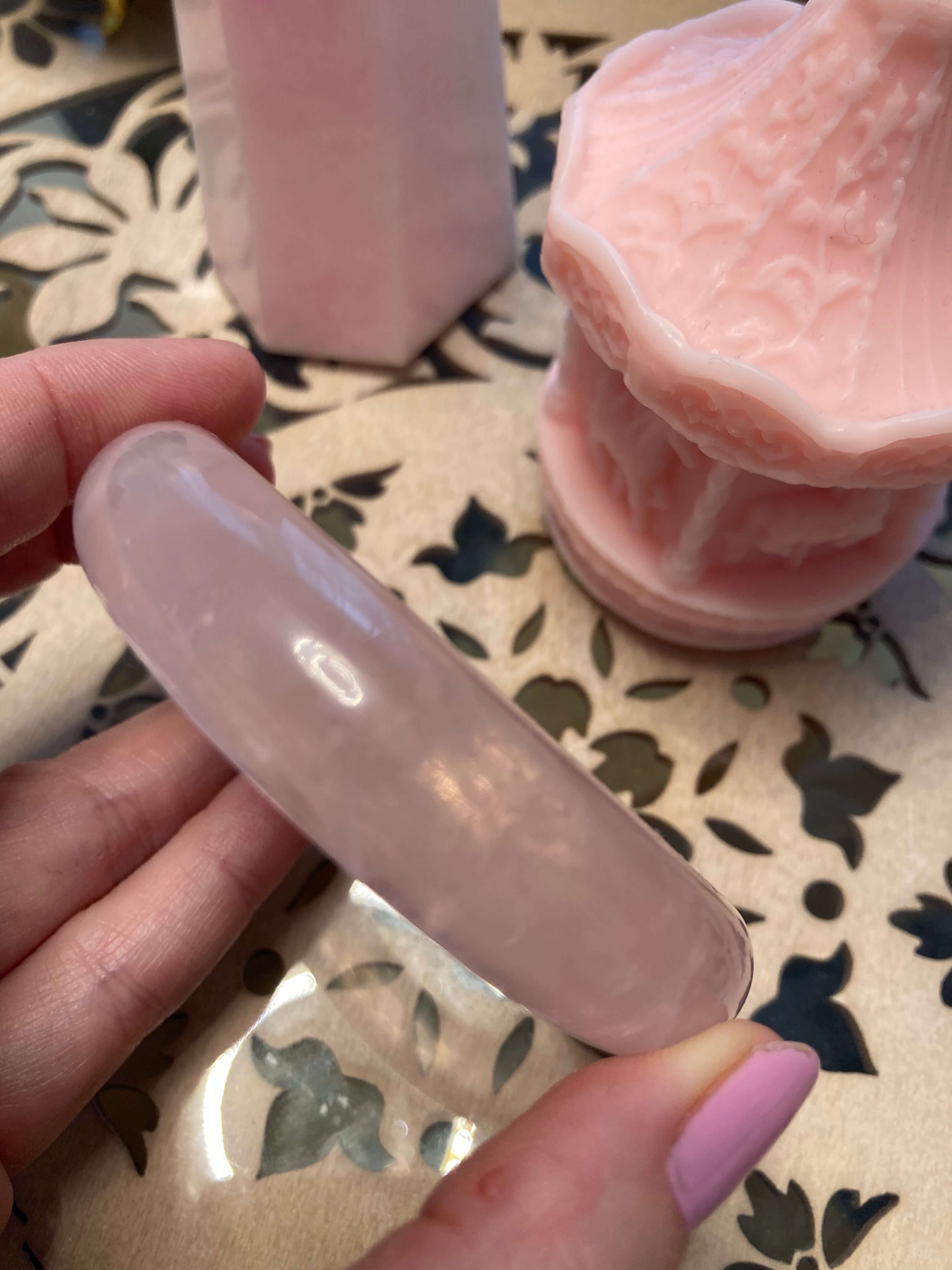 Stunning Rose Quartz bangle