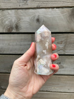 Load image into Gallery viewer, Blossom Flower agate towers 💖
