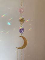 Load image into Gallery viewer, Amethyst Citrine &amp; Clear Quartz Sun Catcher
