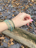 Load image into Gallery viewer, Green Flourite 💚 Prehnite 💚 Green rutile💚 bracelets
