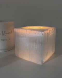 Beautiful Selenite candle tea light holders 🤍✨✨✨