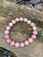 Load image into Gallery viewer, Rhodonite 💖 Queens shell 💖 Pink Tourmaline 💖 Blossom Tourmaline 💖 bracelets
