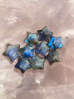 Load image into Gallery viewer, Mini super flashy dark blue Labarodite stars ⭐️
