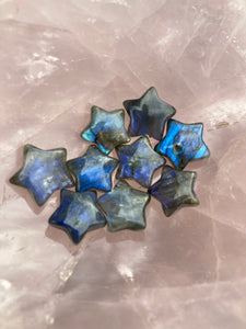 Mini super flashy dark blue Labarodite stars ⭐️