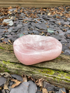 Stunning chunky Rose Quartz bowl