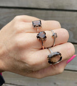 Load image into Gallery viewer, Stunning Smokey Quartz ring Collection 🤎
