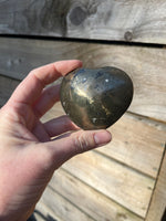 Load image into Gallery viewer, Chalcopyrite puff heart
