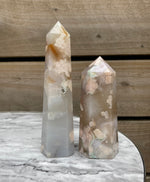 Load image into Gallery viewer, Blossom Flower agate towers 💖
