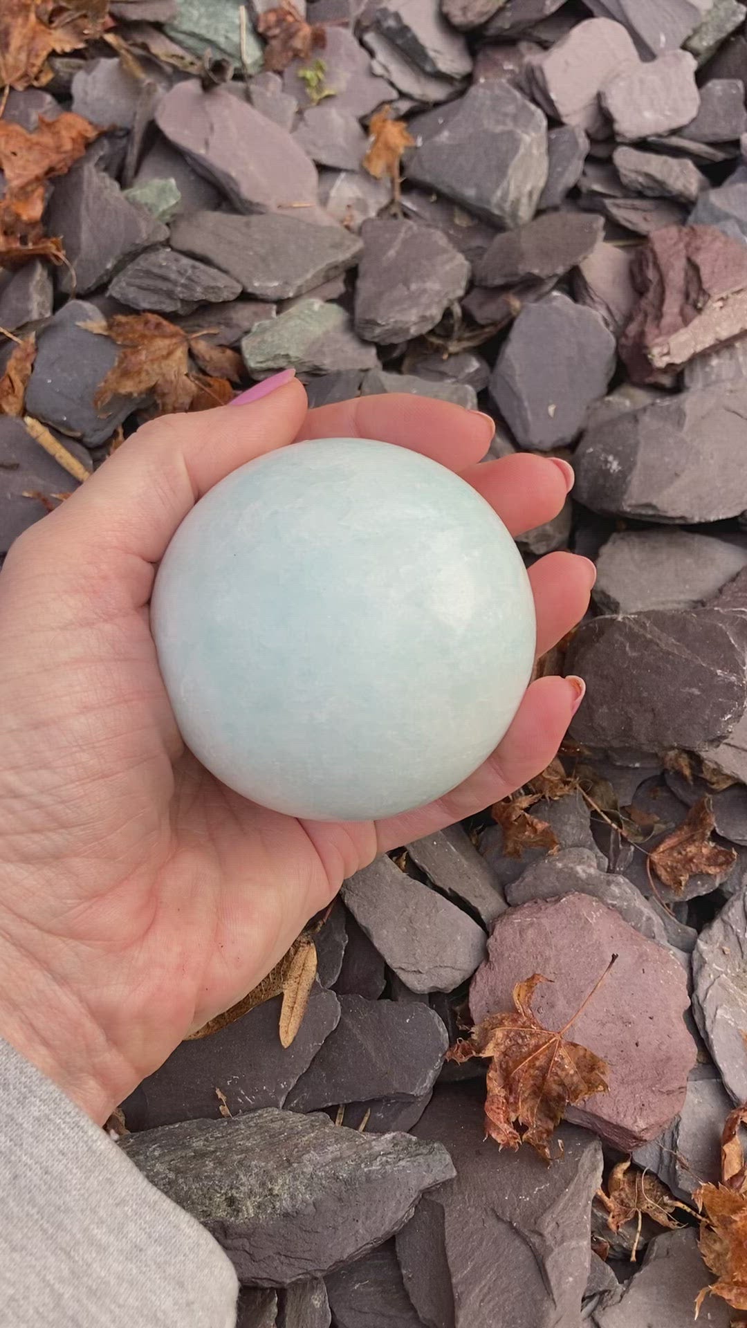 Beautiful pink & blue Aragonite spheres